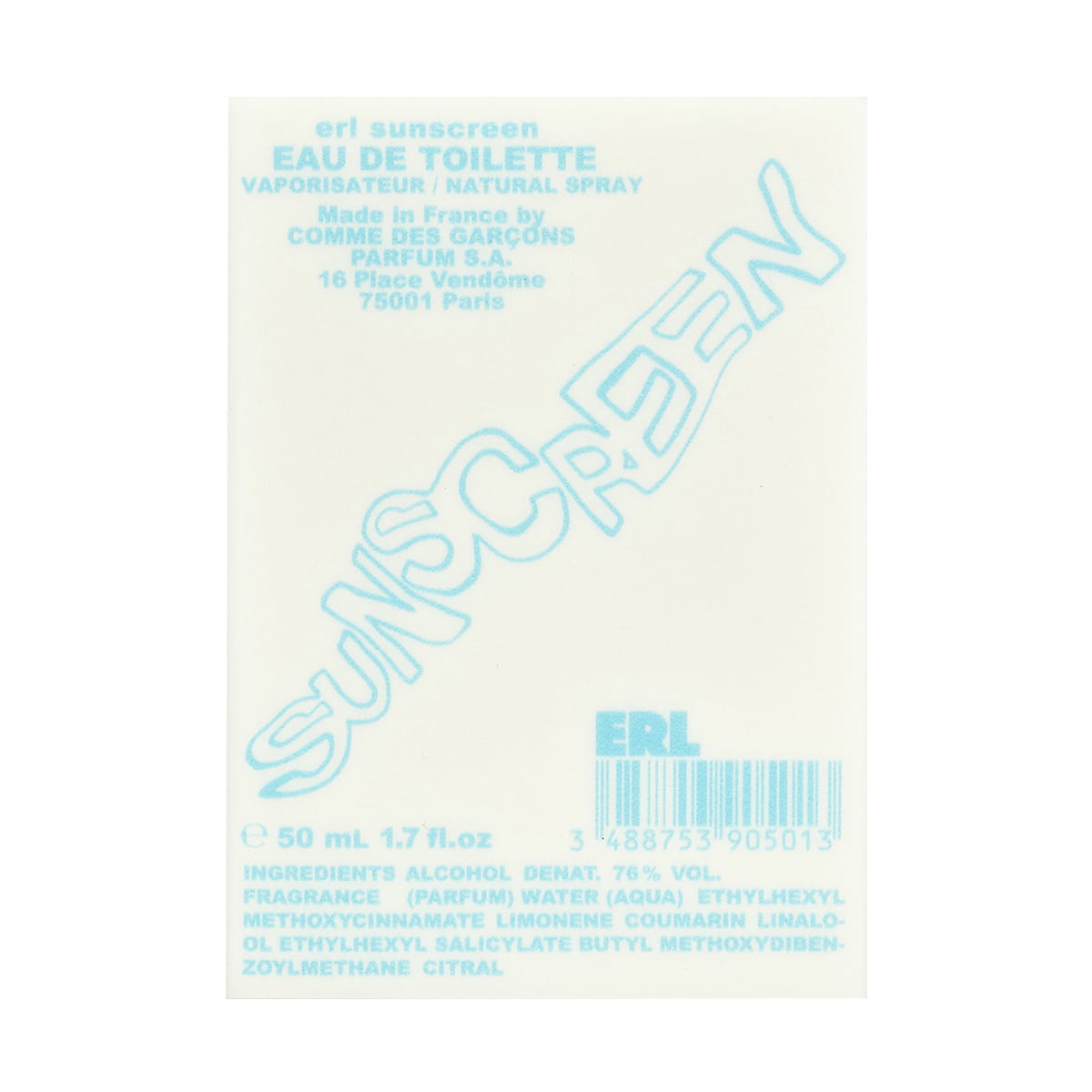 ERL Sunscreen Eau de Toilette