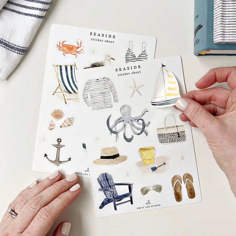 Seaside Sticker Sheets