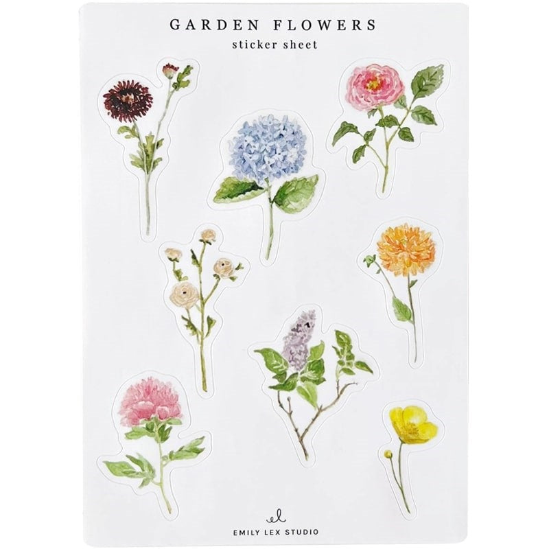 Garden Flowers Sticker Sheets