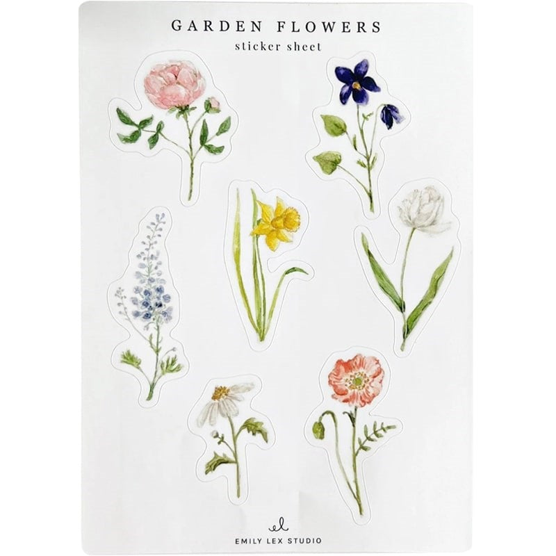 Garden Flowers Sticker Sheets