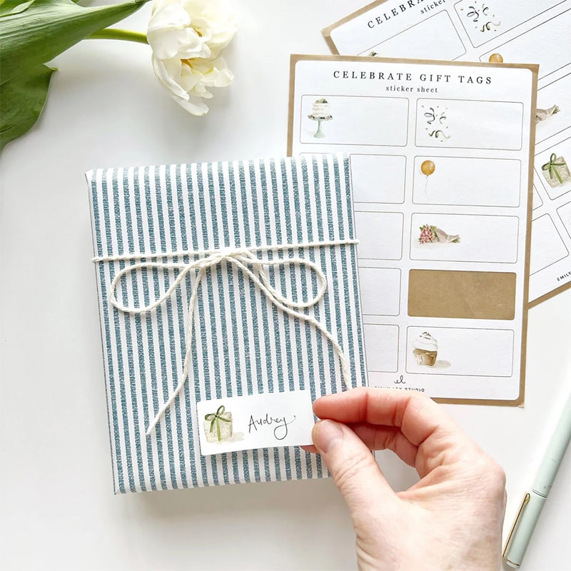 Celebrate Gift Tag Sticker Sheets