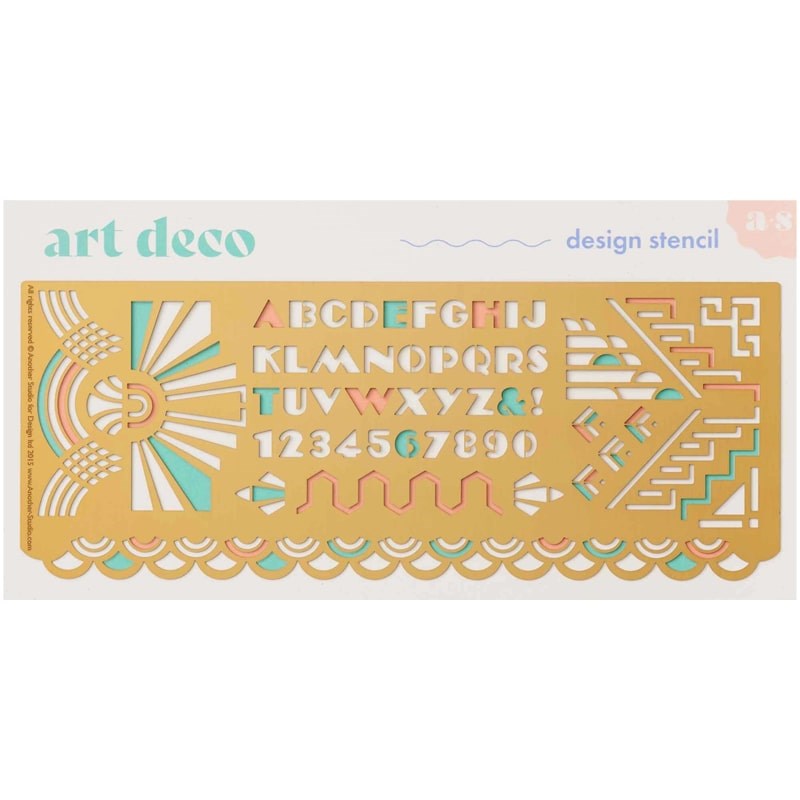 Art Deco Design Stencil