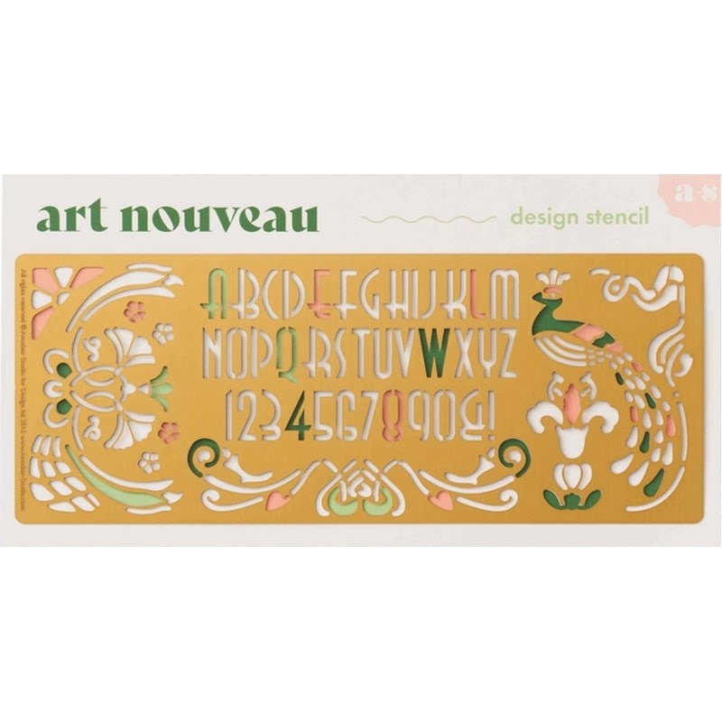 Art Nouveau Design Stencil
