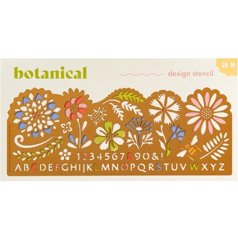 Botanical Design Stencil