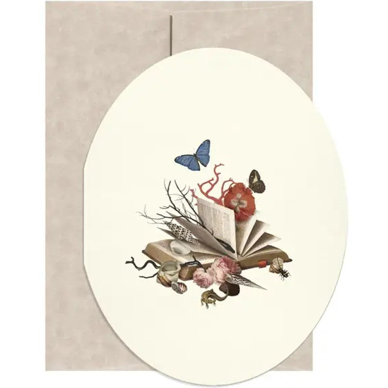 Sea Tales Oval Greeting Card