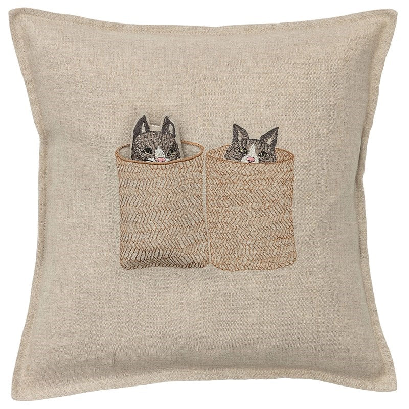 Basket Cats Pocket Pillow