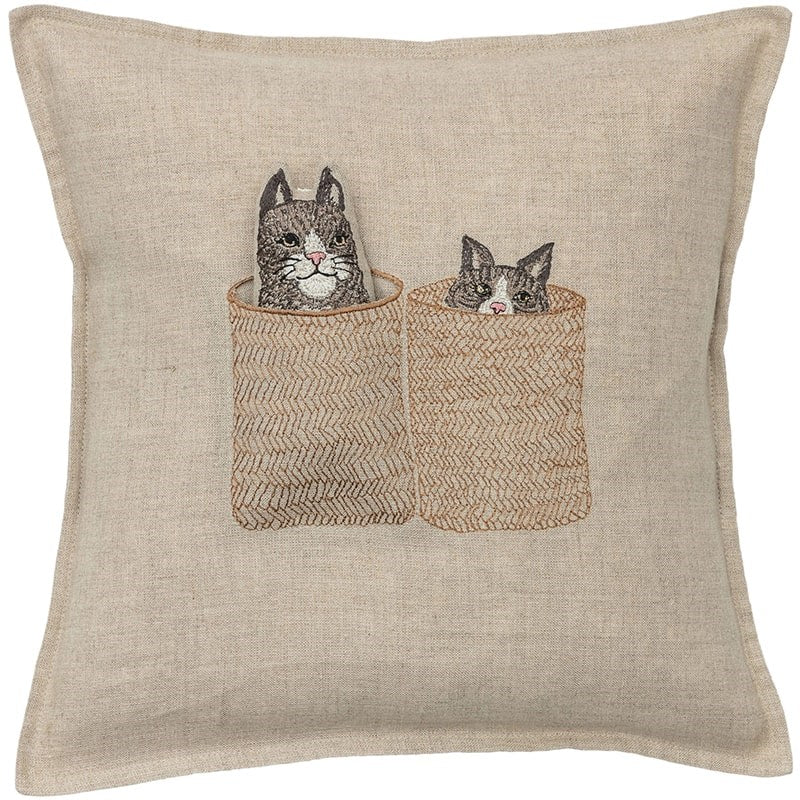 Basket Cats Pocket Pillow