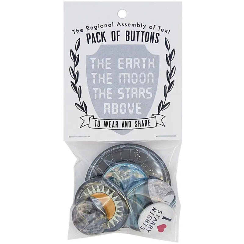 Pack of Buttons - Earth & Moon